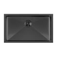 thumbnail image 3 of Alfi Trade Single Bowl Linen Textured Dual-Mount Sink Set WHNPL3318-MBLK, 3 of 3