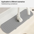 thumbnail image 5 of Durable Water Catcher Bathroom Faucet Mat Draining Pad Countertop Protector Sink Splash Guard BEIGE SMALL, 5 of 8
