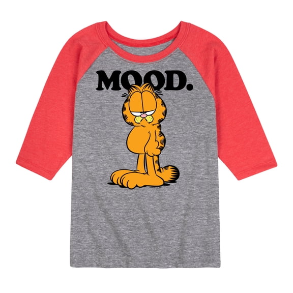 Garfield - Mood - Toddler And Youth Raglan Graphic T-Shirt