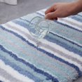 thumbnail image 2 of (azul, 40x60cm)tapis De Bain Antidrapant Tapis Salle De Bain Microfibre Tapis De Salle De Bain Pais Tapis De Bain En Peluche Douce, 2 of 5