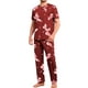 thumbnail image 4 of Conjunto De Pijama Shendy Vendy 2 Piezas Para Hombre Elegante Camisa Pantalon, 4 of 4