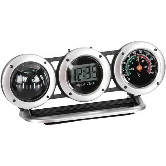 Bell Automotive 22-1-29015-8 Combo Clock, Compass and Thermometer