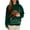 yu1202#- K2Green, variant on EliteGoogv Women Hoodies Hooded Sweatshirt Pet Carrie Pocket Pullover Comfort Fit Black 2XL