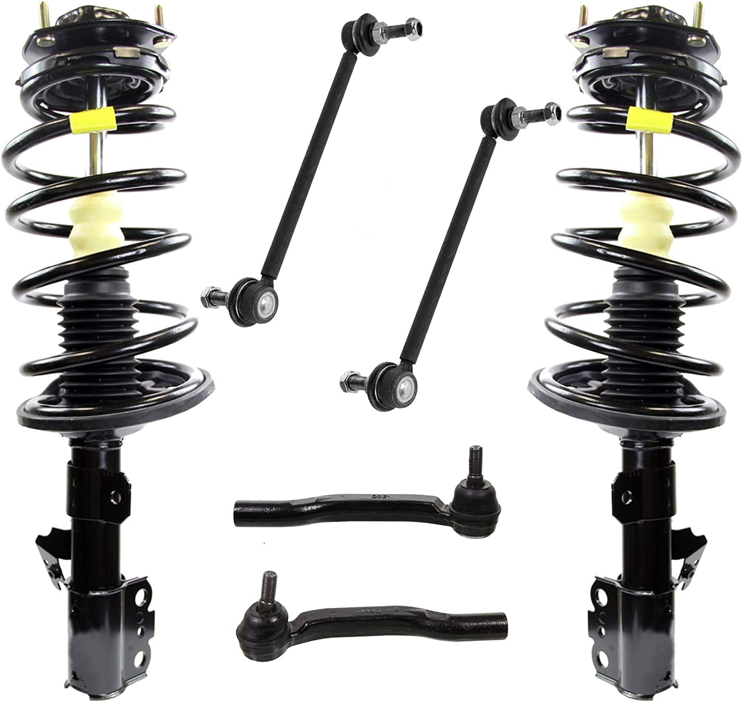 Front Complete Strut & Spring Assembly New Front Driver Side for 2005-2010 Toyota Sienna FWD 7-Passenger Models Front 