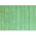 thumbnail image 1 of Ahgly Company Machine Washable Indoor Rectangle Solid Turquoise Blue Modern Area Rugs, 2' x 5', 1 of 4