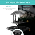 thumbnail image 3 of Best Choice Products Solar Outdoor Bird Bath Pedestal Fountain Garden Decoration w/ Fillable Planter Base - Black, 3 of 7