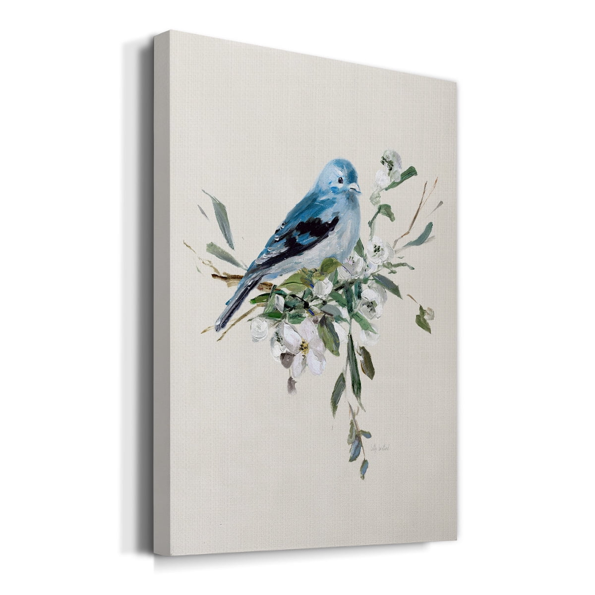 Bluebird Happy I Premium Gallery Wrapped Canvas - Ready to Hang