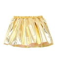 thumbnail image 2 of PEASKJP Tutu for Girls Baby Girls' Tutu Glitter Ballet Triple Layer Tulle Dance Skirt (Gold,18-24 M), 2 of 3