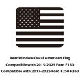 thumbnail image 3 of Calcomanía mate negra de la bandera de Estados Unidos para Ford F150, 3 of 7