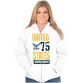 thumbnail image 3 of United States Semper Fortis Navy Zip Up Hoodie Men's Women's Brisco Brands S, 3 of 6