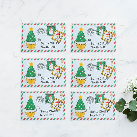 NICEXMAS Reusable Candy Holder Holiday Treat Bags with Ties Nonwoven Fabric 6pcs