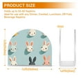 thumbnail image 4 of Yayeee Napkin Holder for Table Set of 2 Kitchen Paper Tissue Organization, Green Cute Rabbits, 4 of 8