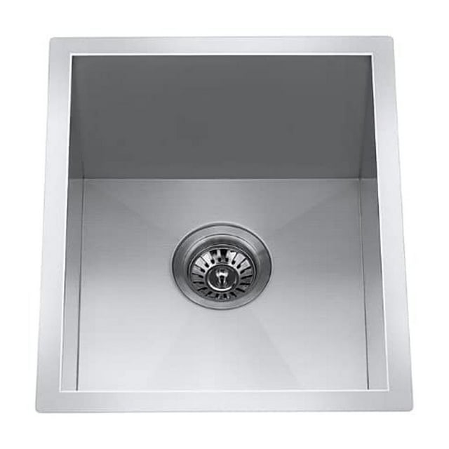 CRAFTX 15 inch Zero Bar Kitchen Stainless Steel Sink with Strainer