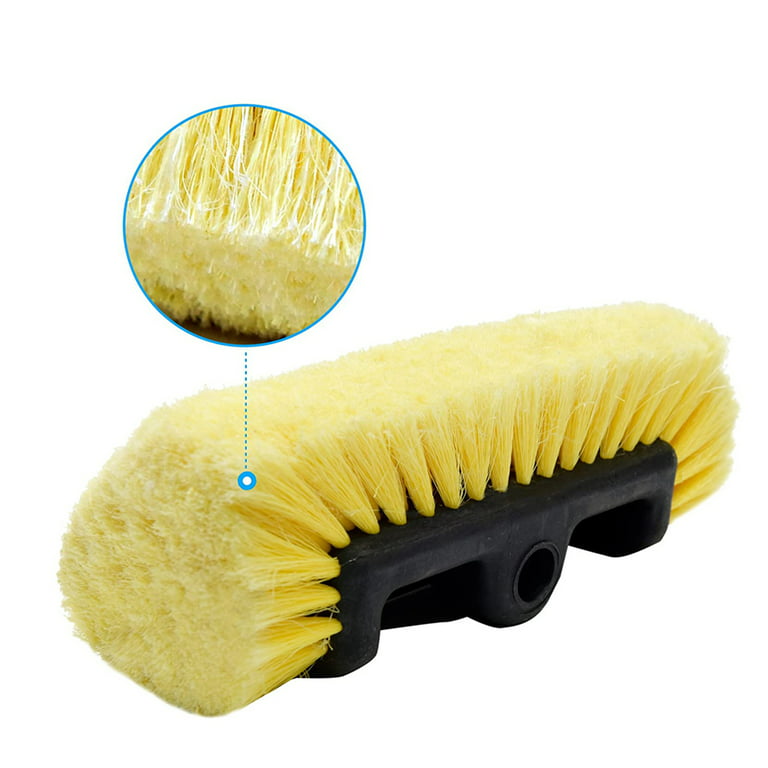 CARCAREZ 12 Car Wash Brush with Soft Bristle for Auto RV Truck Boat Camper  Exterior Washing Cleaning, Grey