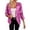 Hot Pink, variant on QHFBli Women Sequin Jacket Glitter Sparkle Open Front Casual Long Sleeve Blazer Coat