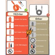 14AWG Car Charging Cable for Jackery Portable Power Station Explorer 3000 2000 1500 1000 880 550 500 300 290 240 160 Jackery Accessories Cigarette Lighter Charger DC Adapter Cord 2M - Orange