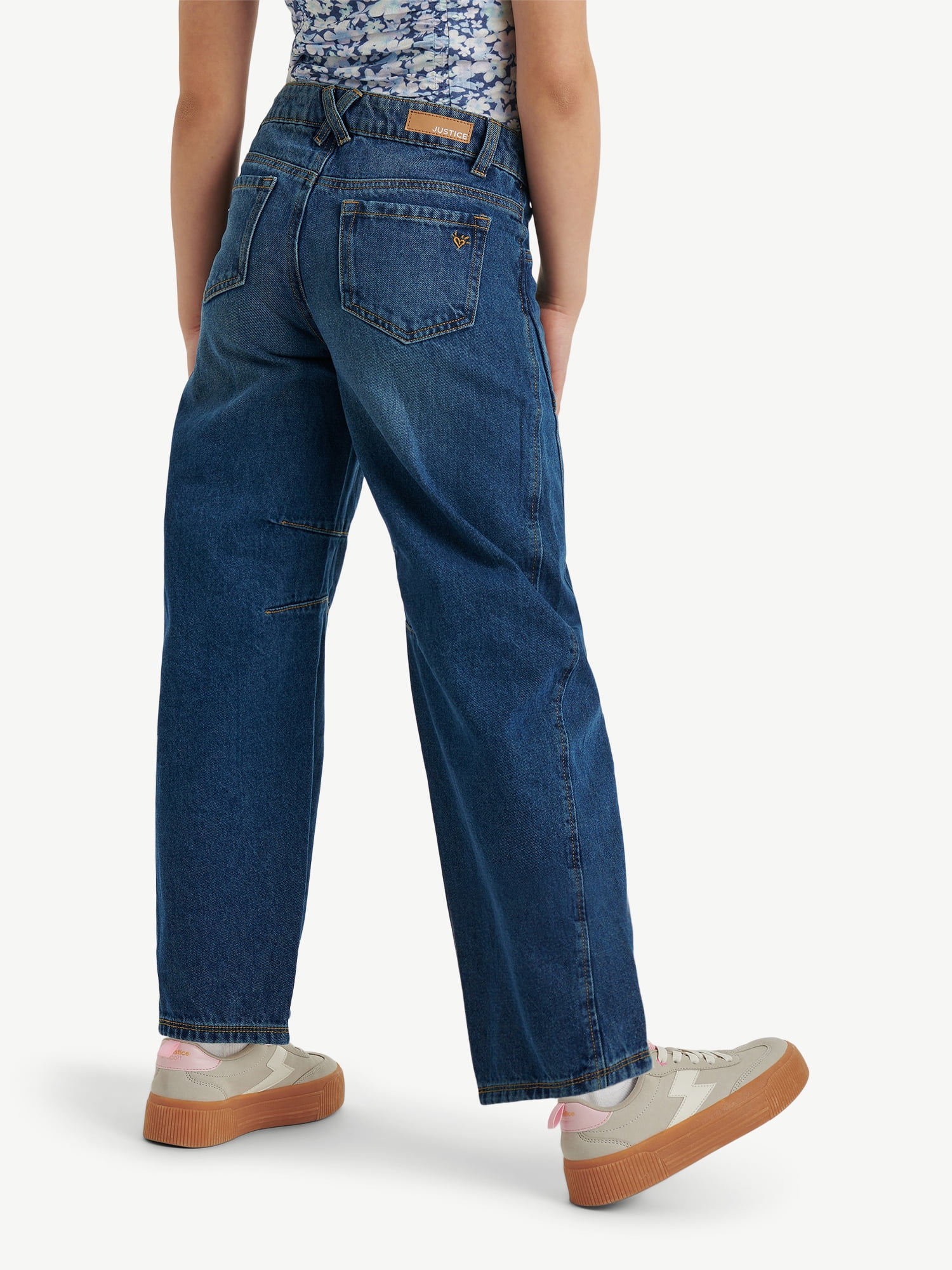 Justice Girl's Barrel Jean, Sizes 6-18, Slim & Plus