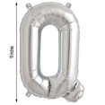 thumbnail image 2 of Efavormart 16" Shiny Metallic Silver Mylar Foil Alphabet Letter and Number Balloons, 2 of 8