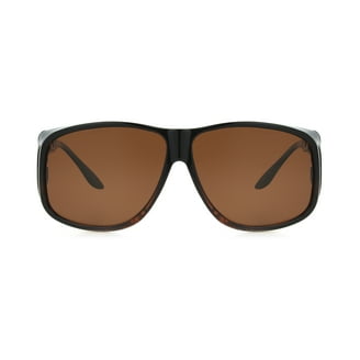 Polar Optics Unisex FO-018 Rectangle Fits Over Sunglasses Teal