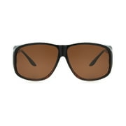Polar Optics Unisex FO-001 TOR DRV Protective Fits Over Sunglasses Brown