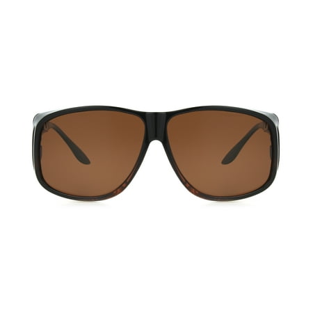 Polar Optics Unisex FO-001 TOR DRV Protective Fits Over Sunglasses Brown