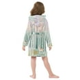 thumbnail image 7 of FORMRS Niños Bathrobe Unisex Hooded Robe Soft Plush Pajamas Sleepwear, Size 7-9T, Green Deer, 7 of 7