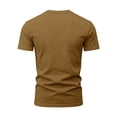thumbnail image 4 of LIIPEE Mens T-Shirts Father'S Day Gifts Summer Casual Solid Color V-Neck Set-In Short Sleeve Pullover Male Regular Comfortable Breathable Soft Daily Fashion Versatile Tee Tops With A Pocket,XXXXXXL, 4 of 9