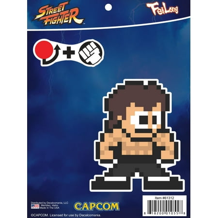 Street Fighter 8-Bit Fei Long Sticker Decal