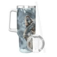 thumbnail image 2 of KLL Majestic Snowy Wolf Print 40oz Stainless Steel Insulated Car Cup Coffee Mug with Spillproof Lid - Keep Your Drink Hot or Cold on the Go, 2 of 8