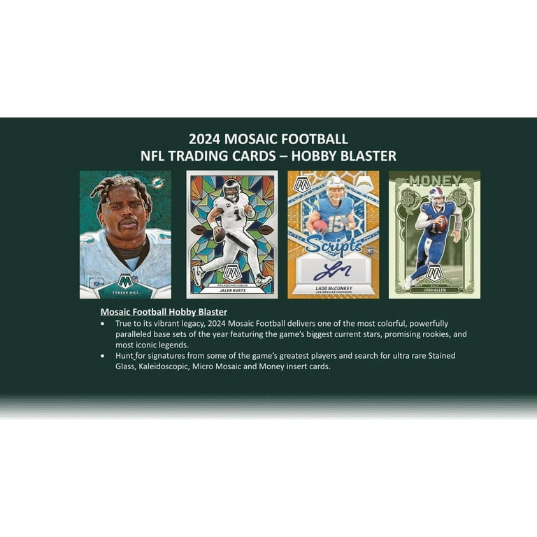 Panini 2024 NFL Mosaic Football Blaster Box, 6 Packs, Orange