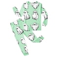 thumbnail image 4 of REDARER Crew Neck Long Sleeve 2 Piece Kids Pajama Set Classic Cartoon Ghost Print Soft Comfort Sleep Loungewear for Halloween Trick or Treat Fall Daily Home Casual Outfit,7Y, 4 of 4