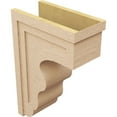 thumbnail image 5 of 11"W x 22"D x 33"H Classic Highland Rough Cedar Woodgrain TimberThane Corbel, Primed Tan, 5 of 6