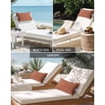 thumbnail image 6 of Pack of 2 Outdoor Lumbar Pillow Covers 12x20 Inch, Burnt Orange Waterproof Throw Pillow Covers Set, Farmhouse Vintage Orange Solid Color Modern Decorative Cushion Cases for Patio Porch Car, 6 of 7