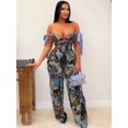 thumbnail image 2 of Conjuntos de dos piezas Conjuntos africanos para mujer Nuevos pantalones holgados Bazin elásticos con estampado africano Estilo rock Dashiki Traje famoso Trajes de dama, 2 of 5