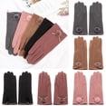 thumbnail image 4 of Fashion Warm Outdoor Sport Touch Screen Women Gloves Full Finge Mittens Winter Gloves LIGHT BROWN, 4 of 8