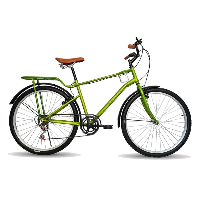 Bicicleta Urbana BLACK PANTHER Monaco Porta Ánfora Rodada 26 Verde