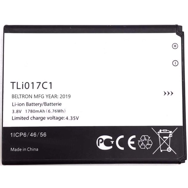 New 1780 mAh TLi017C1 BELTRON Replacement Battery for Alcatel GreatCall
