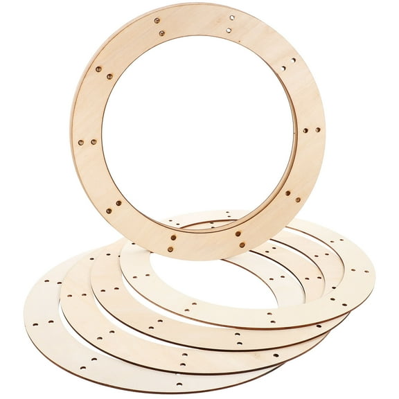 BESTOYARD Wire Wreath Forms Wreath Frames Synthetic Material 6pcs