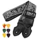 thumbnail image 1 of 1 Set Guitar Strap Adjustable Electric Guitar Strap Bass Guitar Strap Electric Guitar Strap Universal Guitar Strap Accessories, 1 of 3