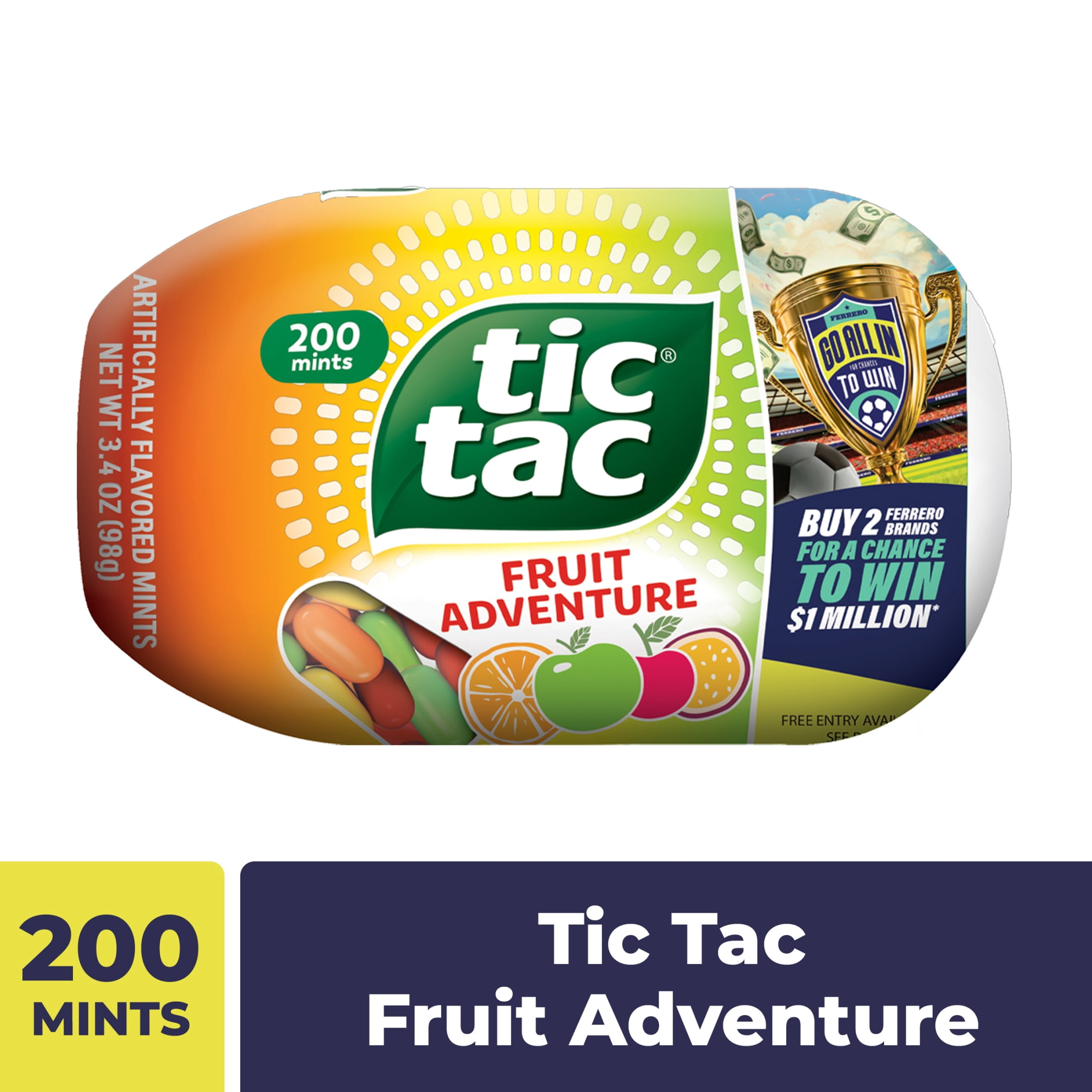 Tic Tac Citrus Adventure, On-the-Go Pocket-Sized Mints, Pocket