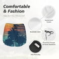 thumbnail image 4 of Balery Palm Trees Pantalones cortos deportivos para mujer con forro y dos bolsillos, elásticos, para entrenamiento, gimnasio, yoga-XX-Large, 4 of 7