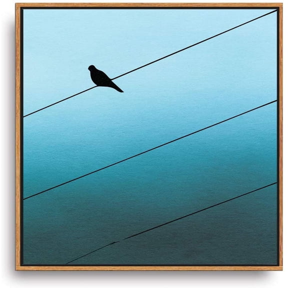 IDEA4WALL Framed Canvas Wall Art Flying Birds in the Colorful Sky