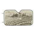 thumbnail image 7 of Haiem Vineyard Landscape Car Windshield Sun Shade - Blocks UV Rays Sun Visor Protector, Sunshade to Keep Your Vehicle Cool, Universal Fit SUV Van Sedan-Medium, 7 of 7