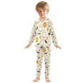 thumbnail image 6 of FORMRS Long Sleeve Top and Pants Pajama Set for Niños 2-Piece Sleepwear, Sizes 18M-8Y, Halloween Cute Ghosts, 6 of 6