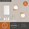 thumbnail image 4 of Bucktown 1 Light Gold Brass Mid-Century Modern Wall Sconce White Globe Glass, 4 of 11