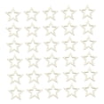 thumbnail image 1 of Estrella hueca de madera cruda - Adornos de madera - Paneles colgantes decorativos versátiles 30 piezas de 4 cm, 1 of 9
