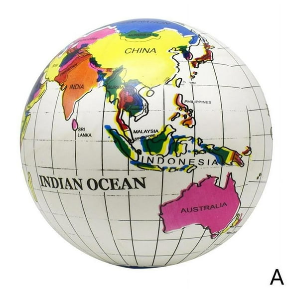 Inflatable Globe PVC World Globe Inflatable Earth Beach Ball World Globe Beach Ball World Globe Pool Toys Balls for Pool, Beach, Summer Pool Party Kid Party Favor Decorations P3A3