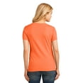 thumbnail image 2 of Port & Company LPC54V Ladies Core Cotton V-Neck Tees, Neon Orange - Small, 2 of 2