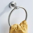 thumbnail image 3 of Abbracc Simple Towel Rings for Bathroom Hand Towel Holder Racks Wall Mounted Accessories Brushed, 3 of 8