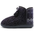 thumbnail image 6 of NCCB Womens Bootie Slippers Plush Fleece Memory Foam Indoor House Shoes Knit Bootie Slippers for Women Purple 9-10, 6 of 6